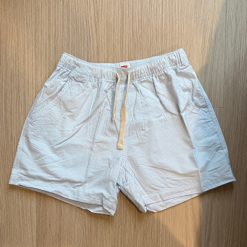 Levi's White Athletic Shorts